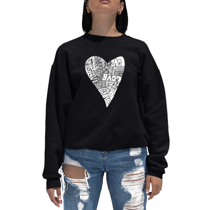 Lots of Love - Women's Word Art Crewneck Sweatshirt sold by LA Pop Art