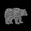 Bear Species - Women's Raglan Baseball Word Art T-Shirt sold by LA Pop Art