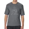 POPULAR YOGA POSES - Men's Tall Word Art T-Shirt sold by LA Pop Art