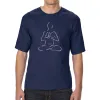 POPULAR YOGA POSES - Men's Tall Word Art T-Shirt sold by LA Pop Art