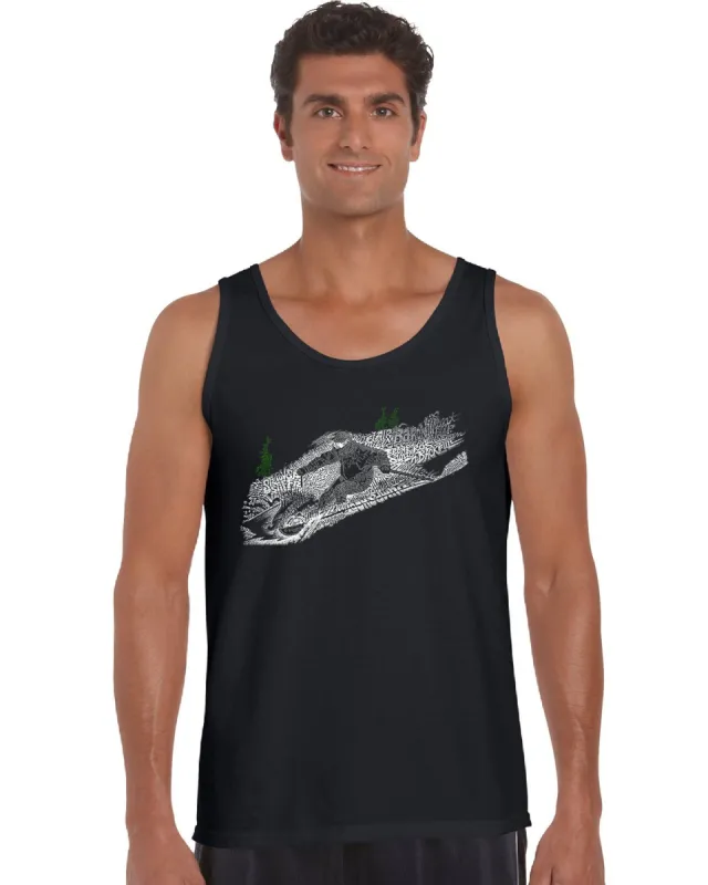 Ski - Men's Word Art Tank Top sold by LA Pop Art