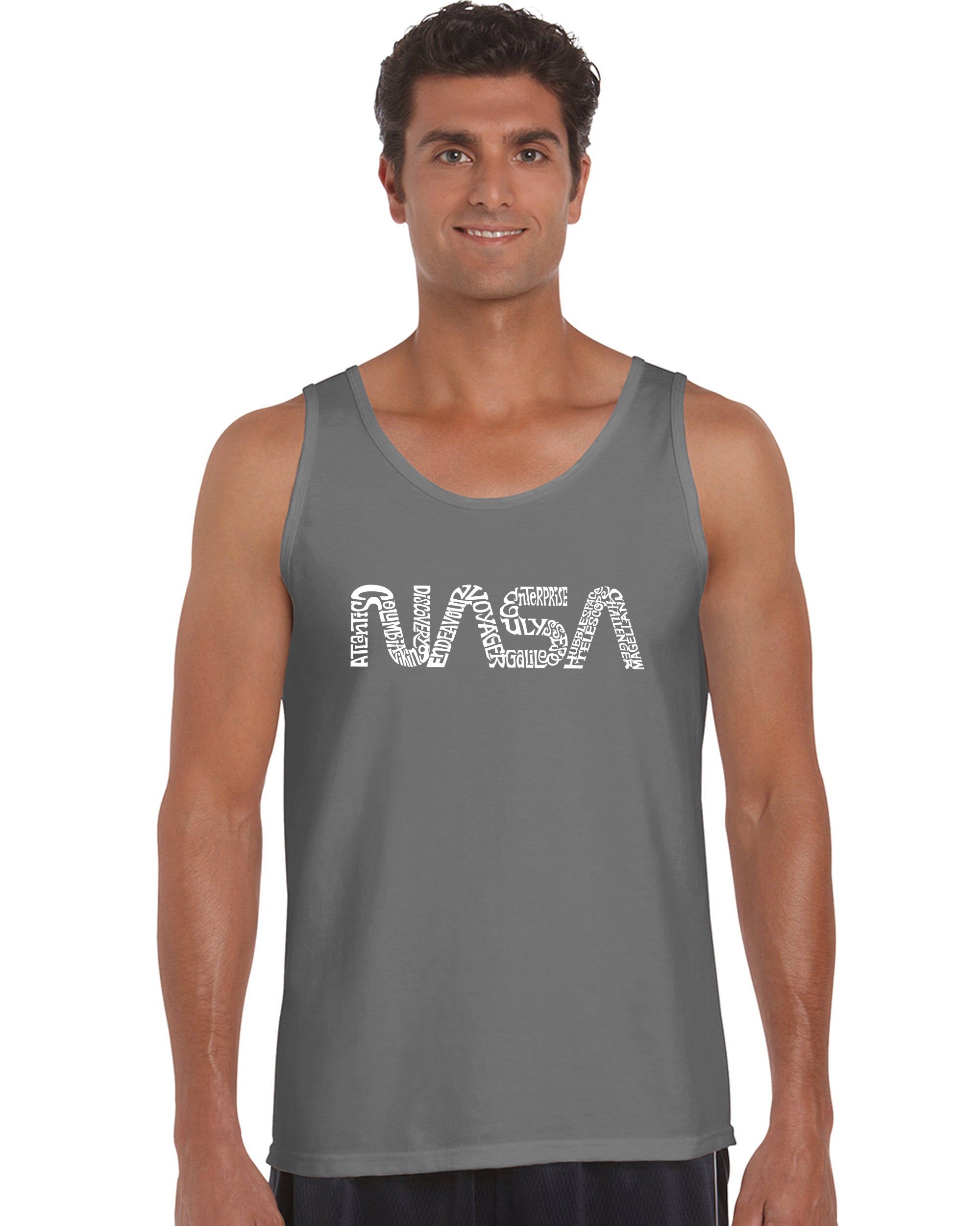 Worm Nasa - Men's Word Art Tank Top sold by LA Pop Art product image thumbnail 5