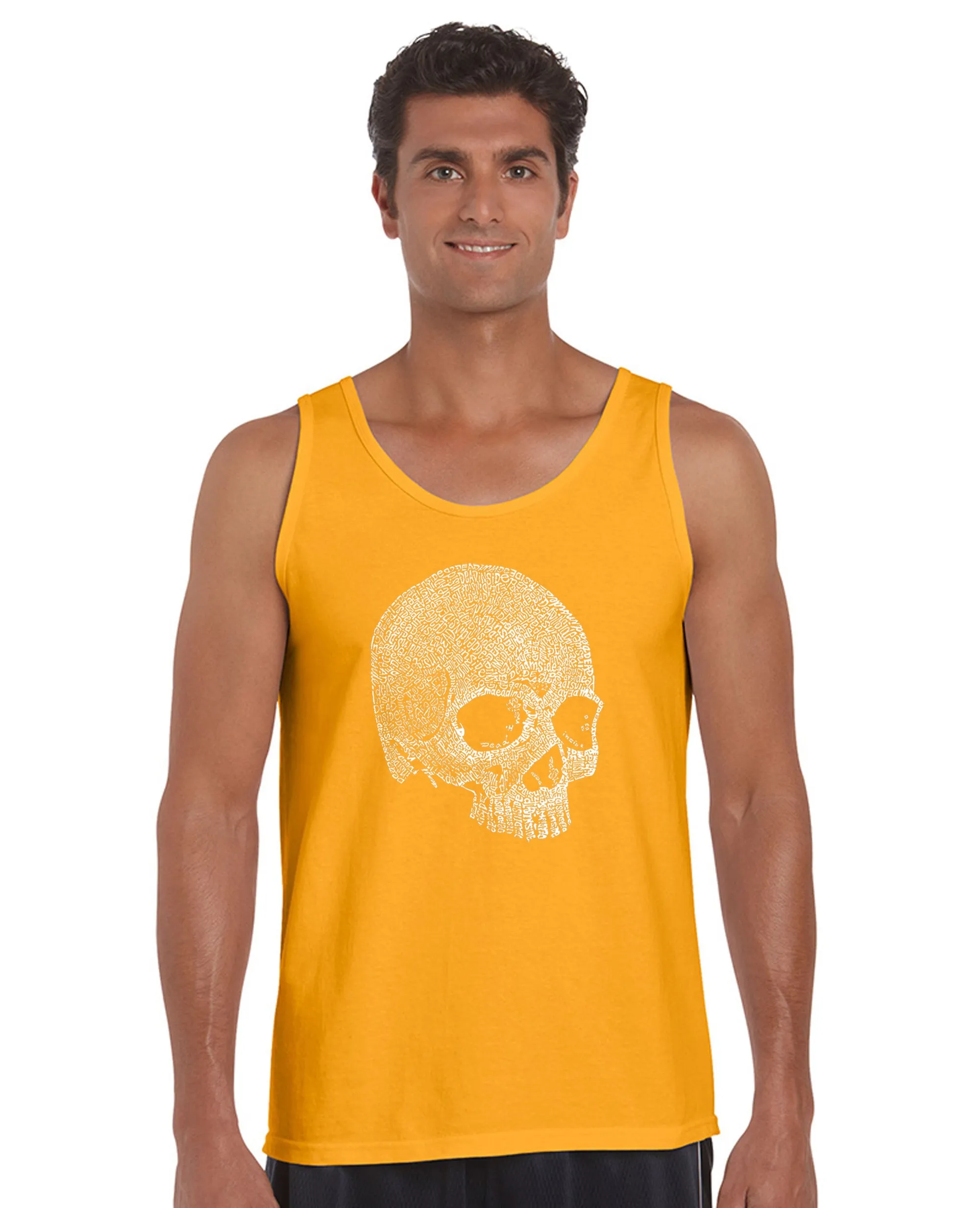 Dead Inside Skull - Men's Word Art Tank Top sold by LA Pop Art product image thumbnail 3