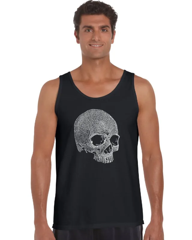 Dead Inside Skull - Men's Word Art Tank Top sold by LA Pop Art