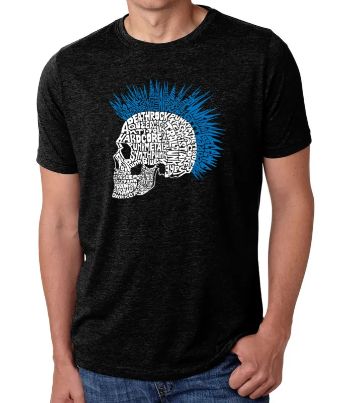 Punk Mohawk - Men's Premium Blend Word Art T-Shirt sold by LA Pop Art