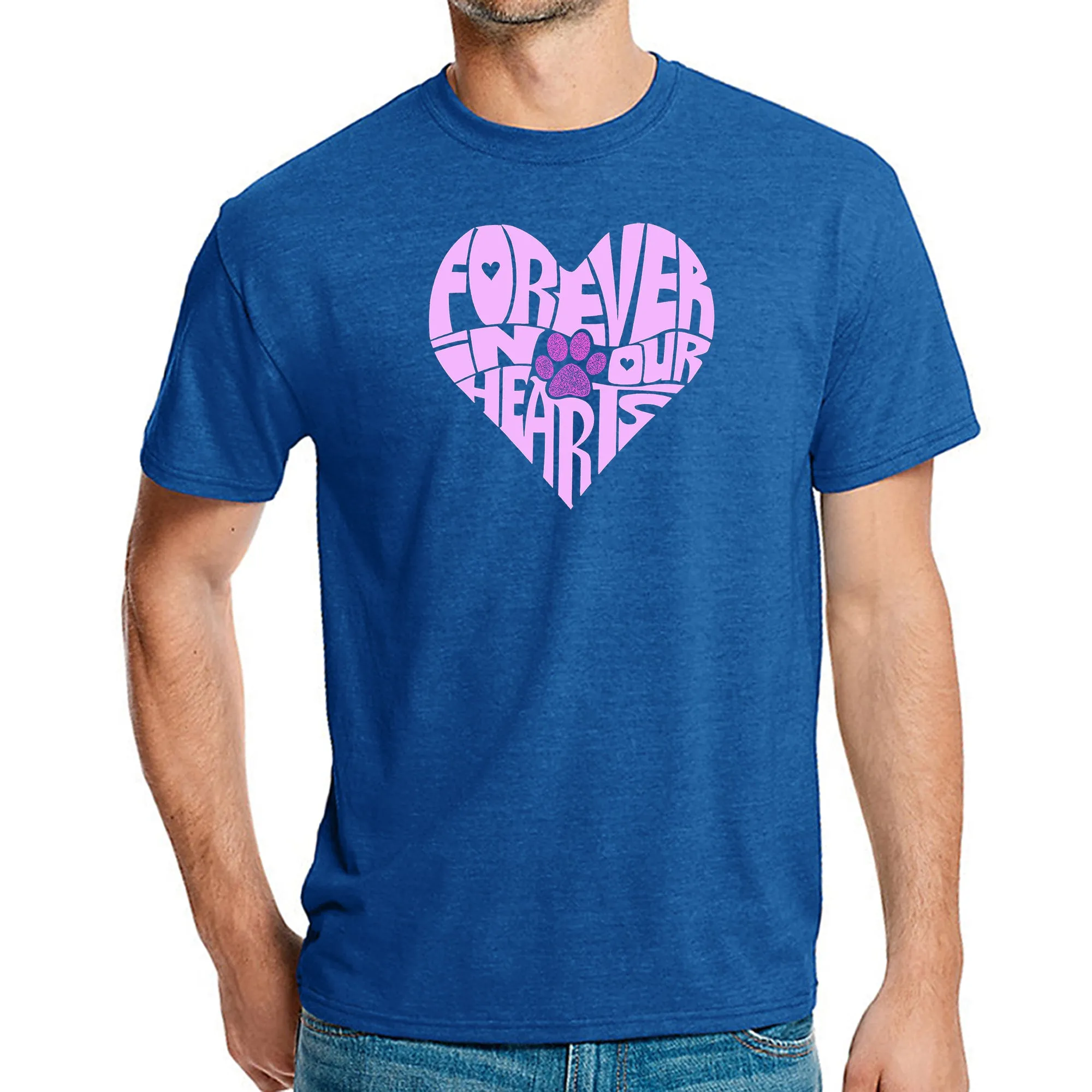 Forever In Our Hearts - Men's Premium Blend Word Art T-Shirt sold by LA Pop Art product image thumbnail 4
