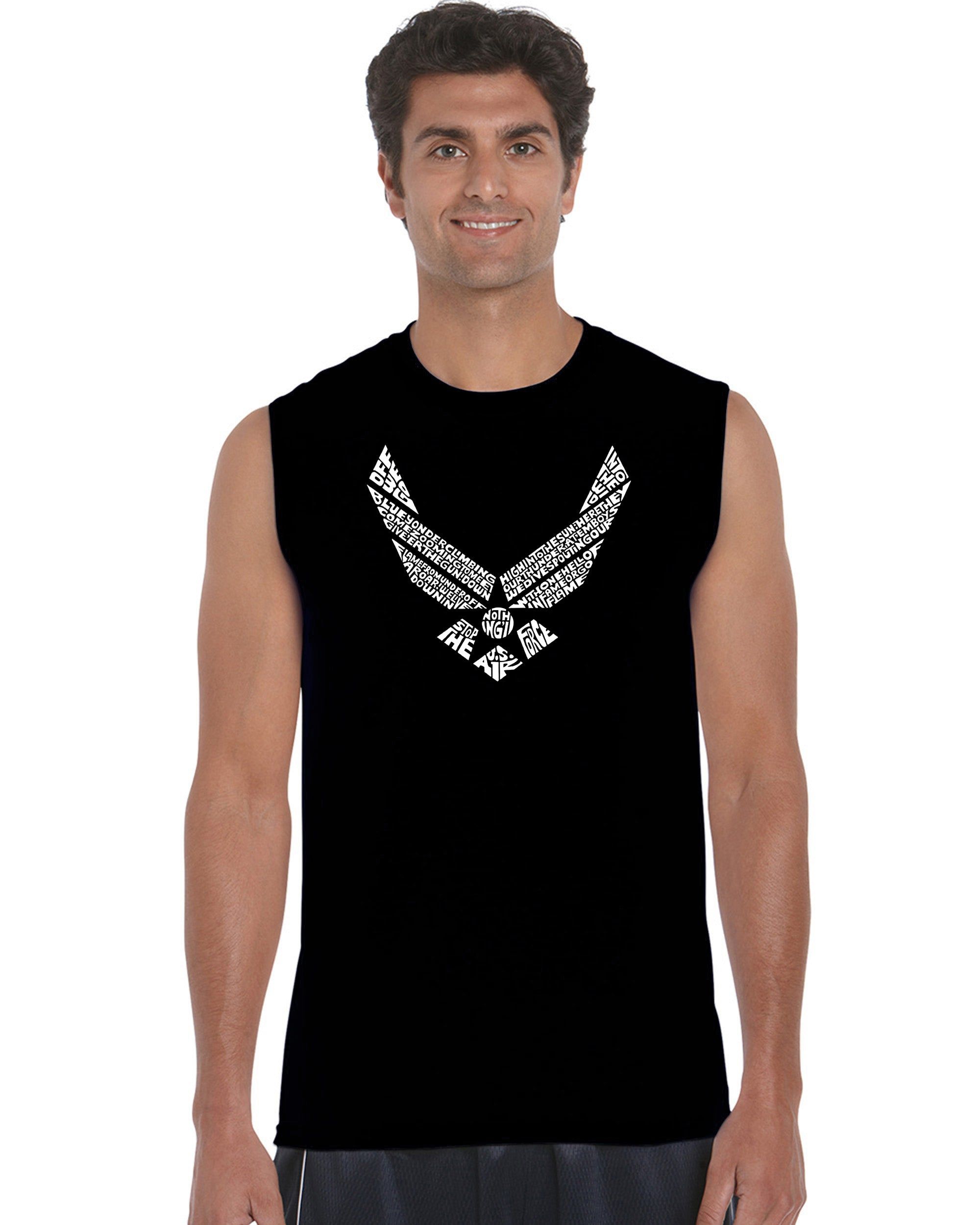 LYRICS TO THE AIR FORCE SONG - Men's Word Art Sleeveless T-Shirt sold by LA Pop Art