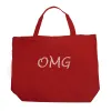 OMG - Large Word Art Tote Bag sold by LA Pop Art