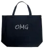 OMG - Large Word Art Tote Bag sold by LA Pop Art