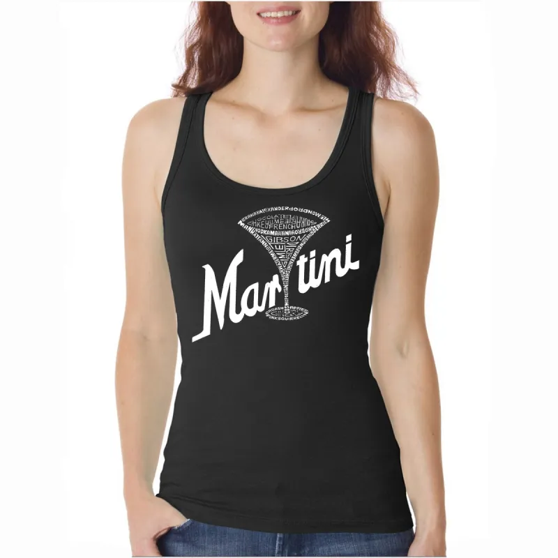Martini - Women's Word Art Tank Top sold by LA Pop Art