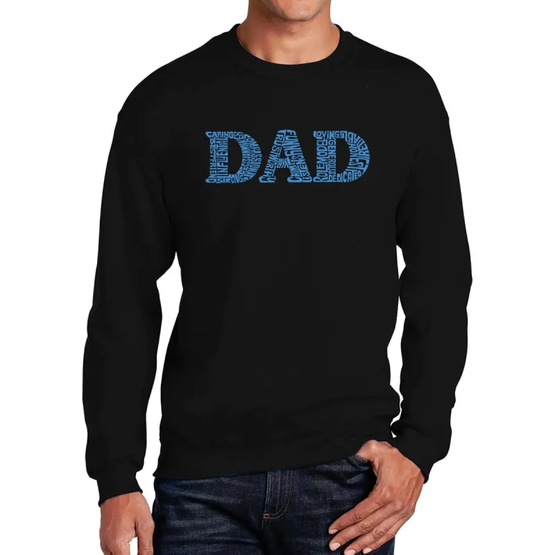 Dad - Men's Word Art Crewneck Sweatshirt sold by LA Pop Art