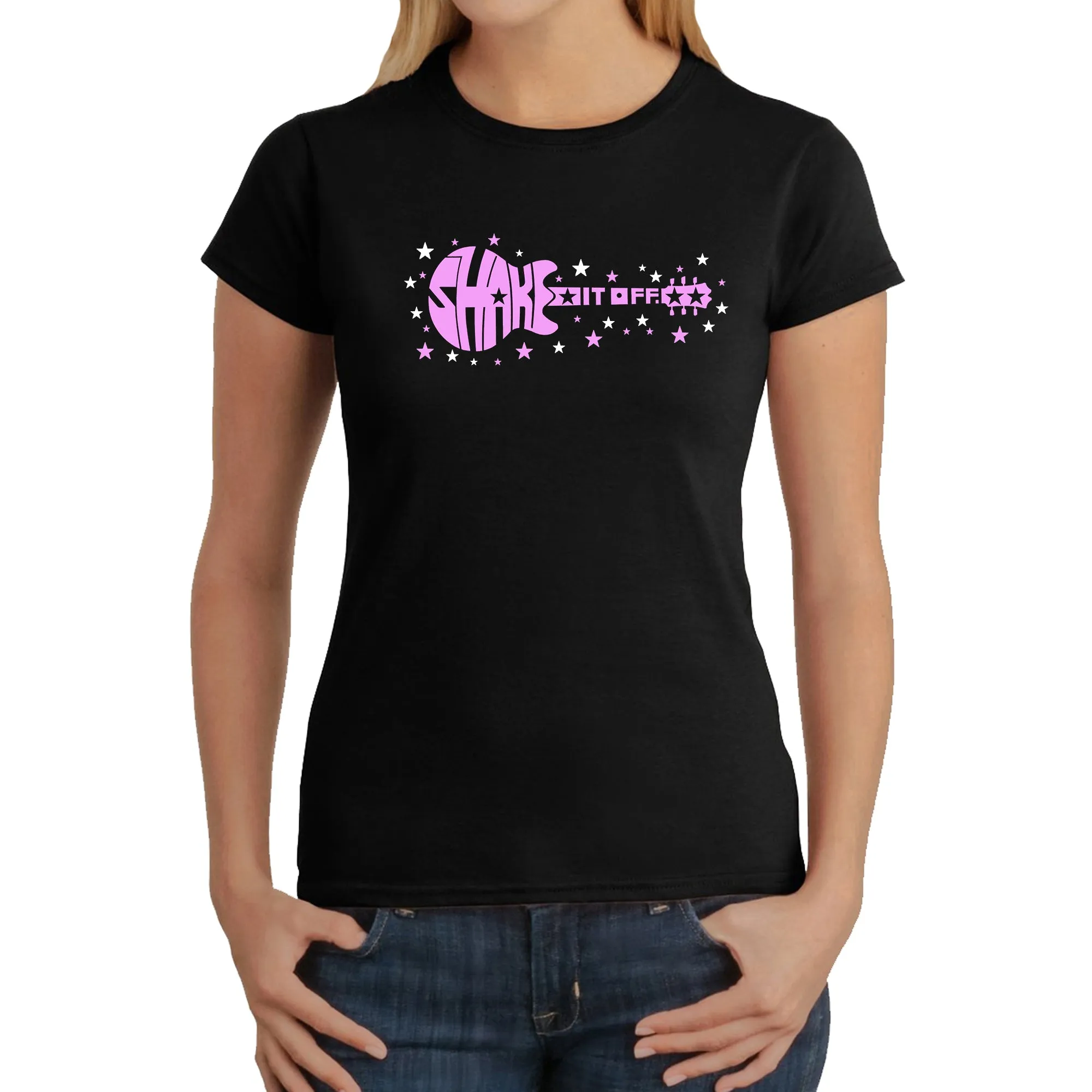 Shake it Off - Women's Word Art T-Shirt sold by LA Pop Art