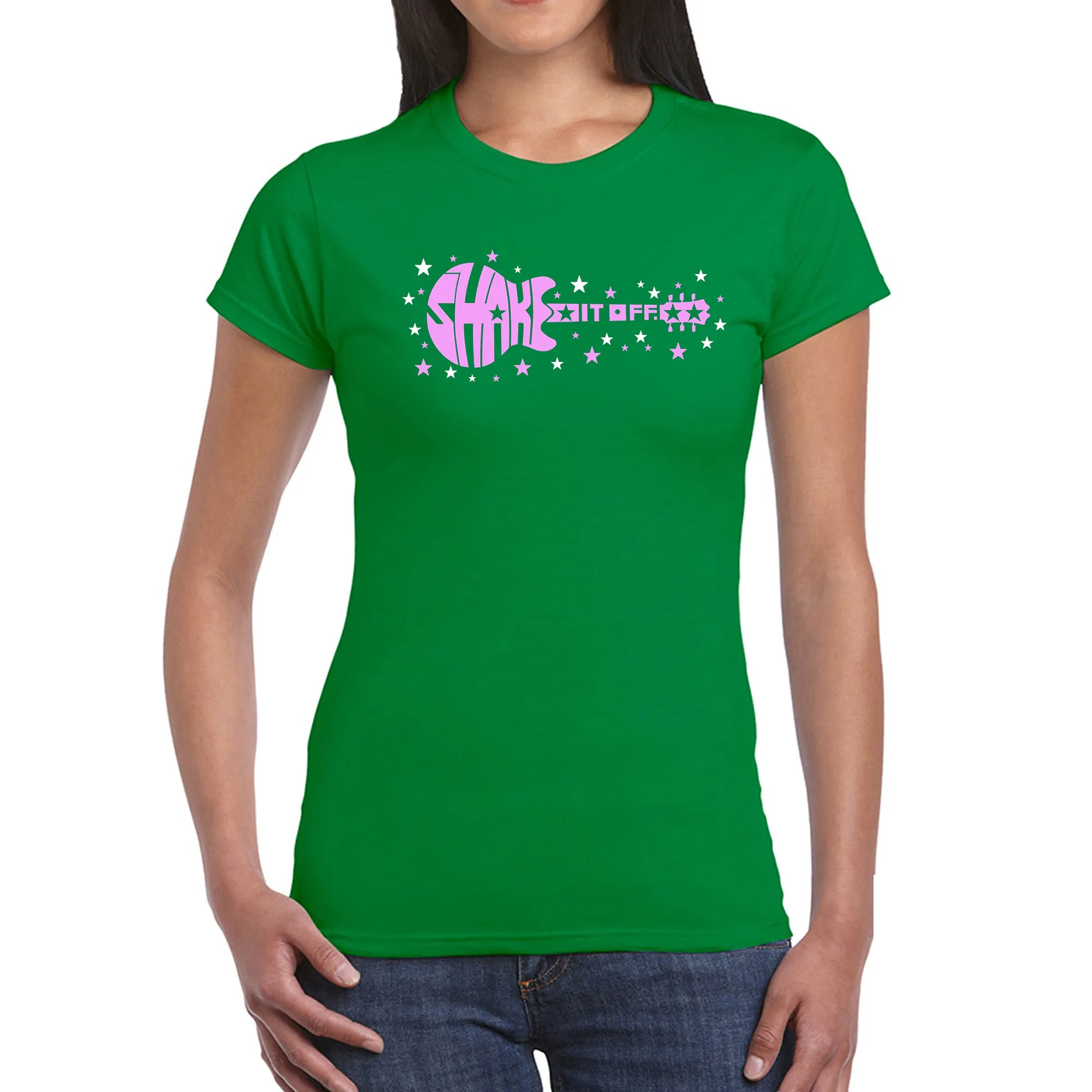 Shake it Off - Women's Word Art T-Shirt sold by LA Pop Art product image thumbnail 5