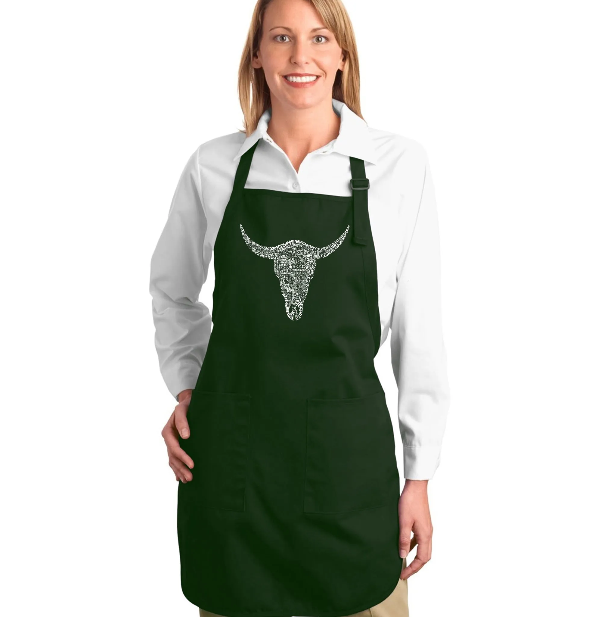 COUNTRY MUSIC'S ALL TIME HITS - Full Length Word Art Apron sold by LA Pop Art product image thumbnail 5