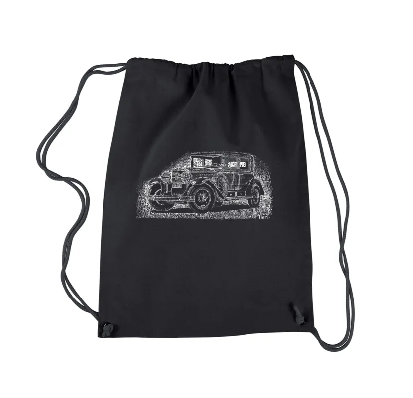 Legendary Mobsters - Drawstring Backpack sold by LA Pop Art