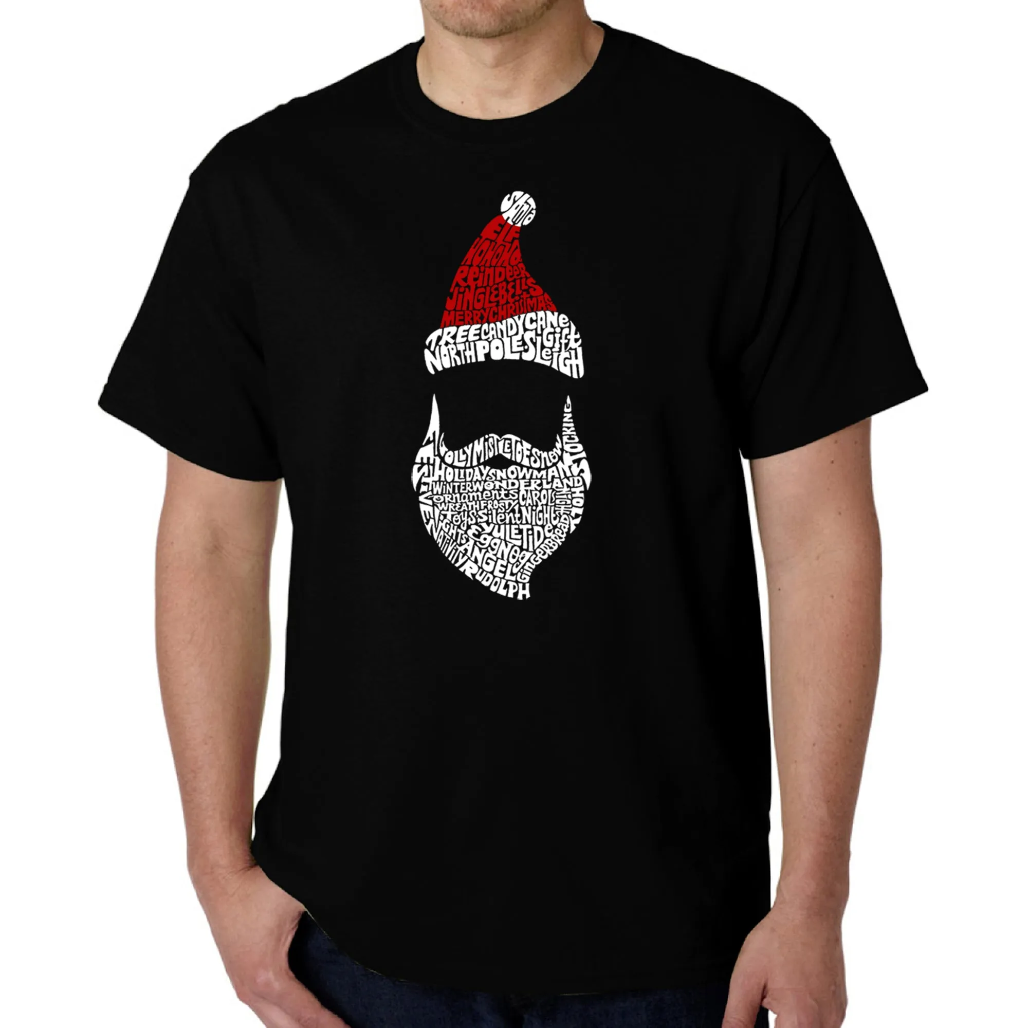 Santa Claus - Men's Word Art T-Shirt sold by LA Pop Art
