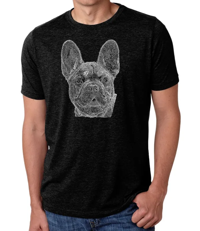 French Bulldog - Men's Premium Blend Word Art T-Shirt sold by LA Pop Art