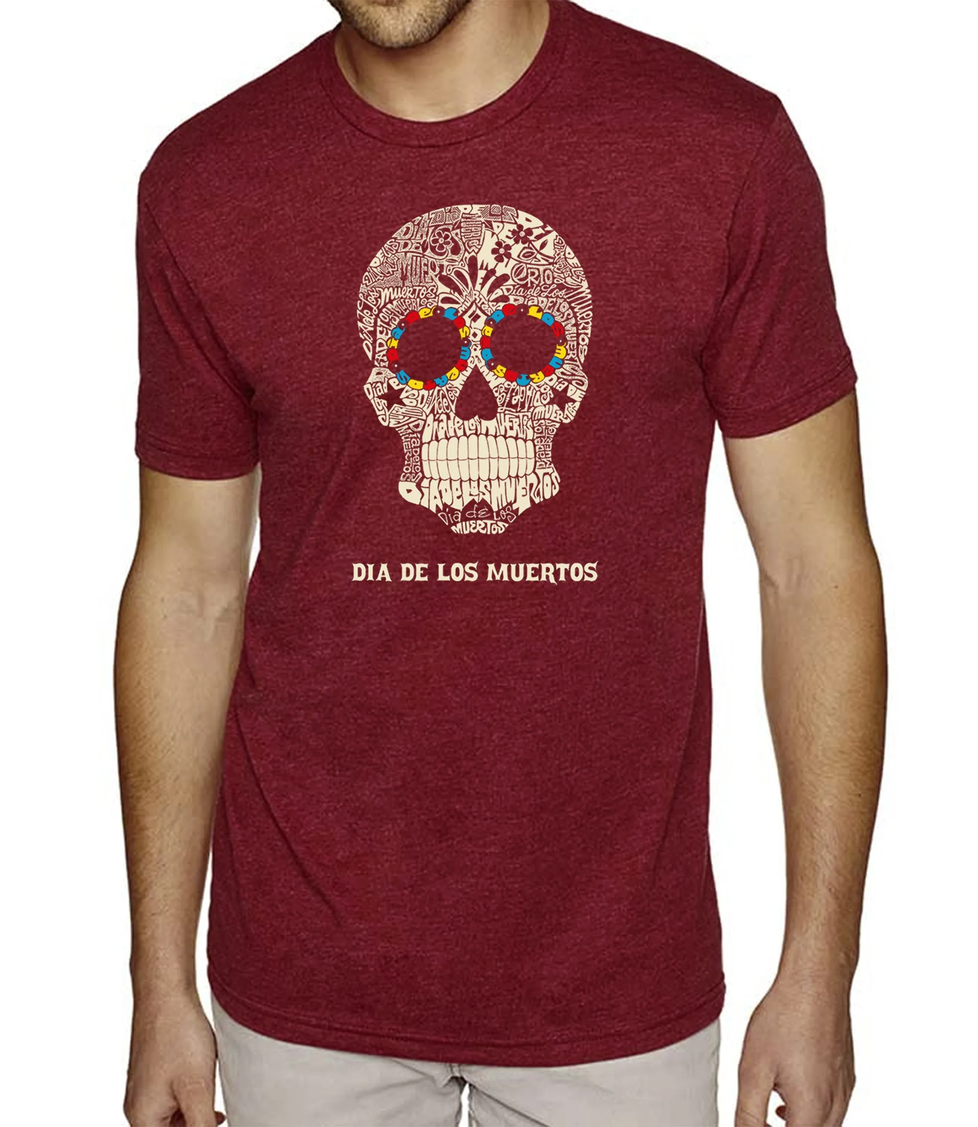 Dia De Los Muertos - Men's Premium Blend Word Art T-Shirt sold by LA Pop Art product image thumbnail 5
