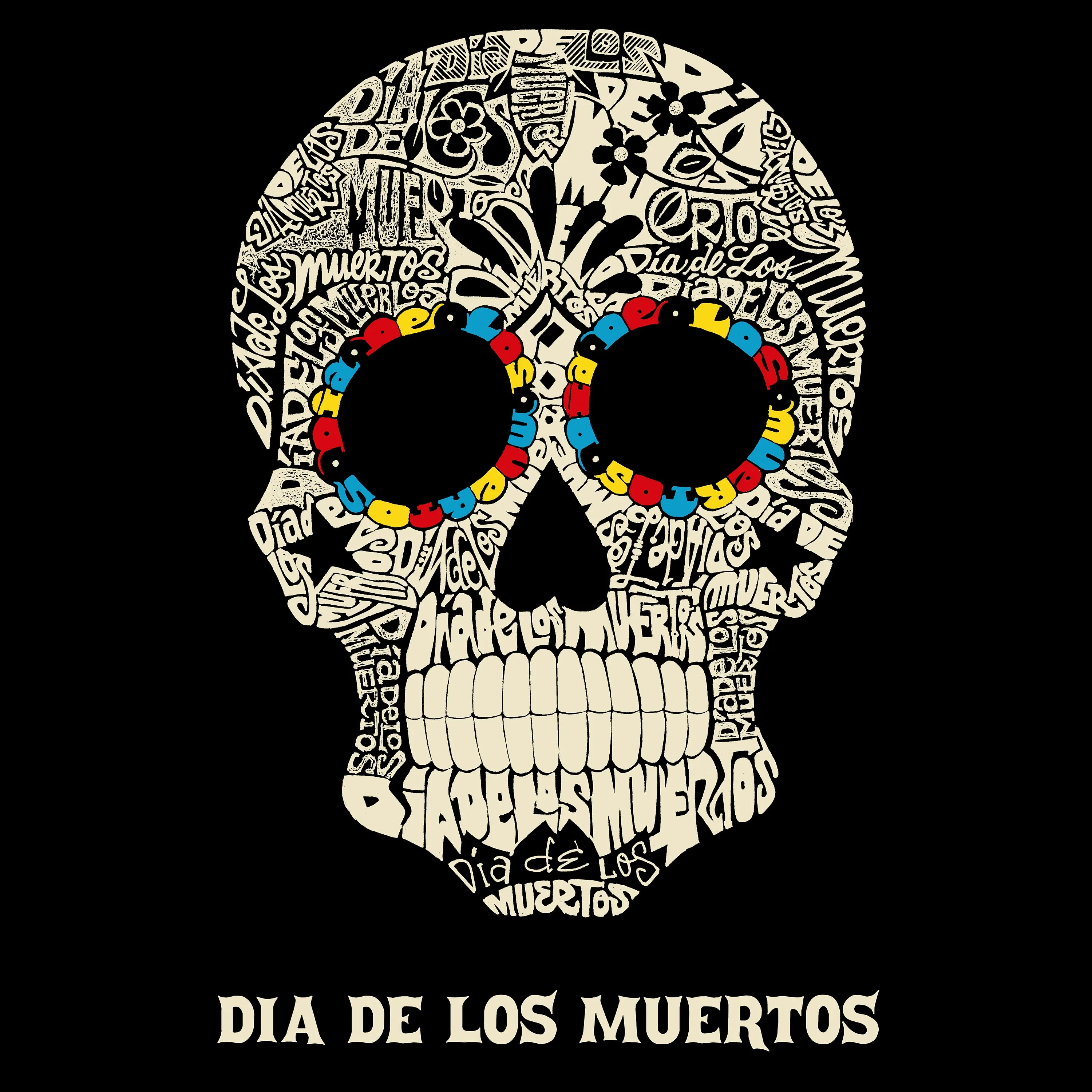 Dia De Los Muertos - Men's Premium Blend Word Art T-Shirt sold by LA Pop Art product image thumbnail 2