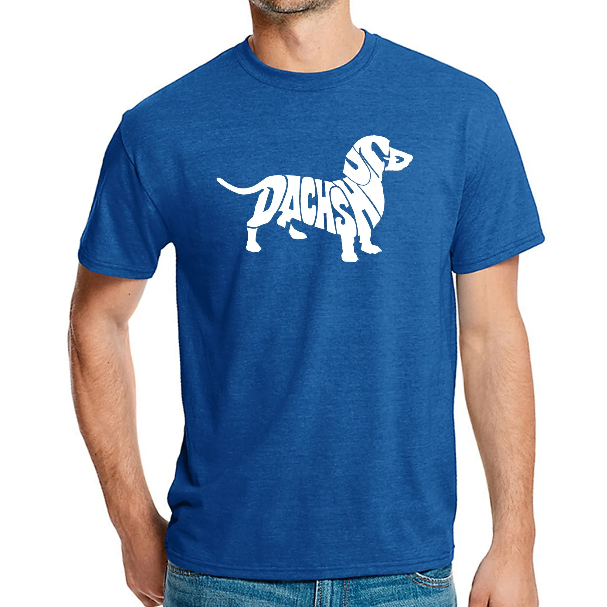Dachshund - Men's Premium Blend Word Art T-Shirt sold by LA Pop Art product image thumbnail 4