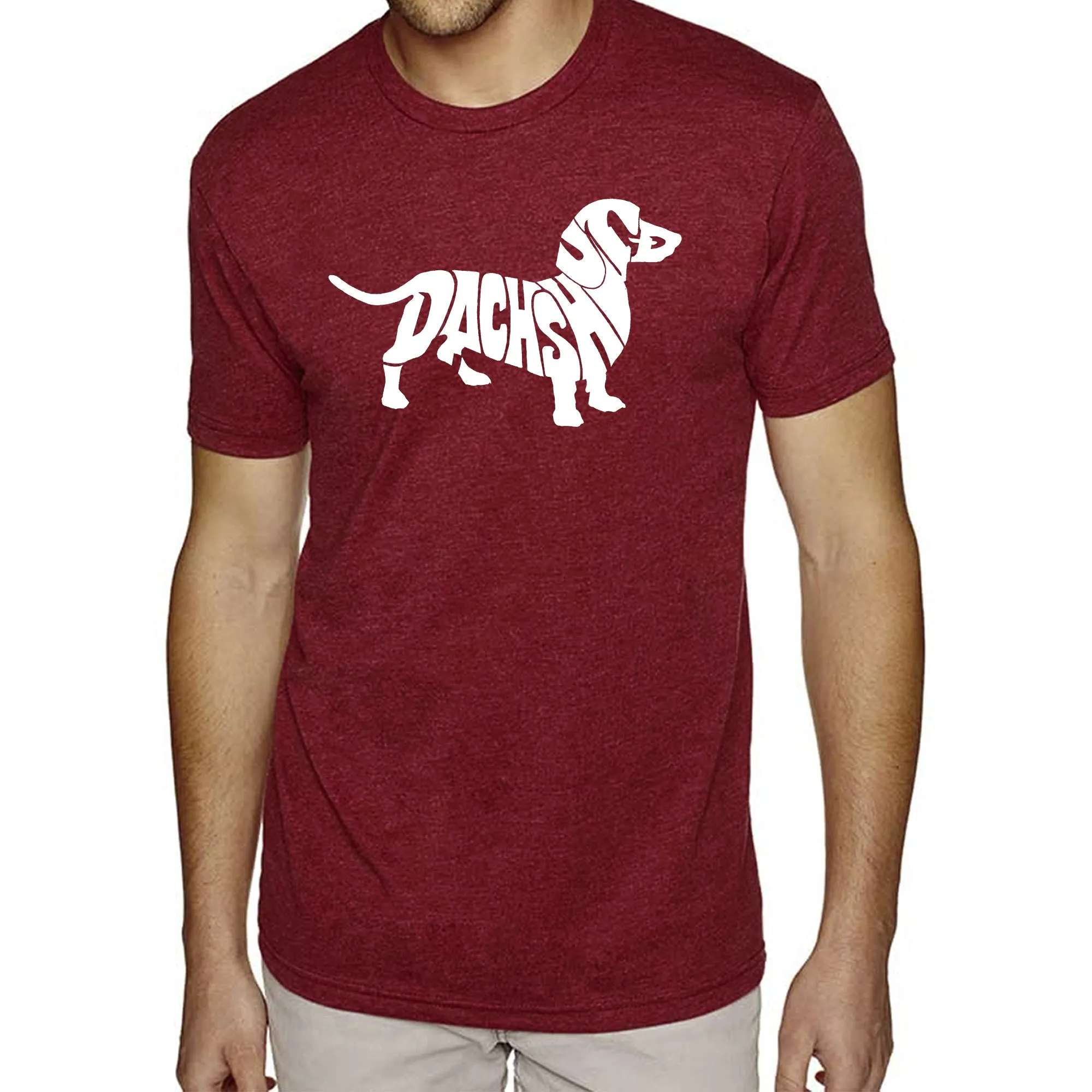 Dachshund - Men's Premium Blend Word Art T-Shirt sold by LA Pop Art product image thumbnail 5