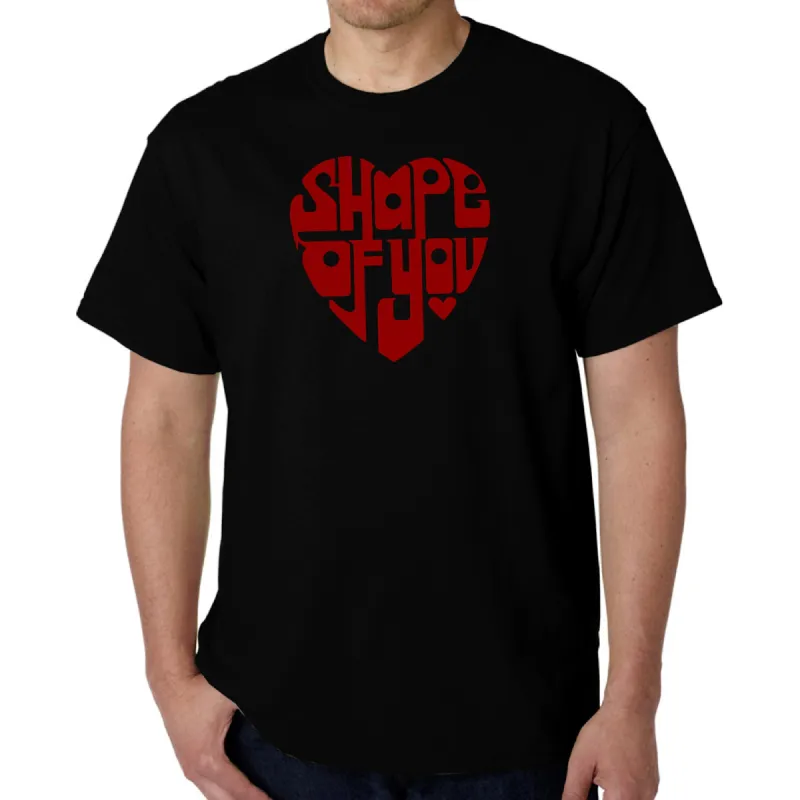 Shape of You - Men's Word Art T-Shirt sold by LA Pop Art