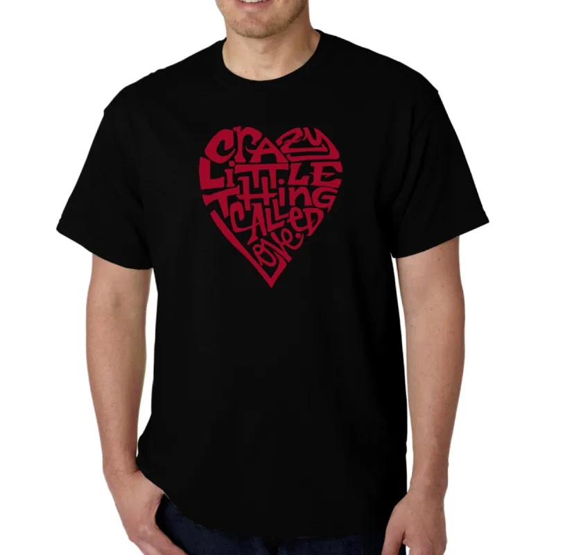 Crazy Little Thing Called Love - Men's Word Art T-Shirt sold by LA Pop Art