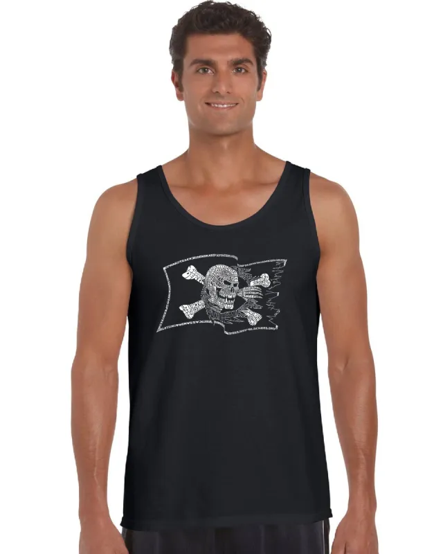 FAMOUS PIRATE CAPTAINS AND SHIPS - Men's Word Art Tank Top sold by LA Pop Art