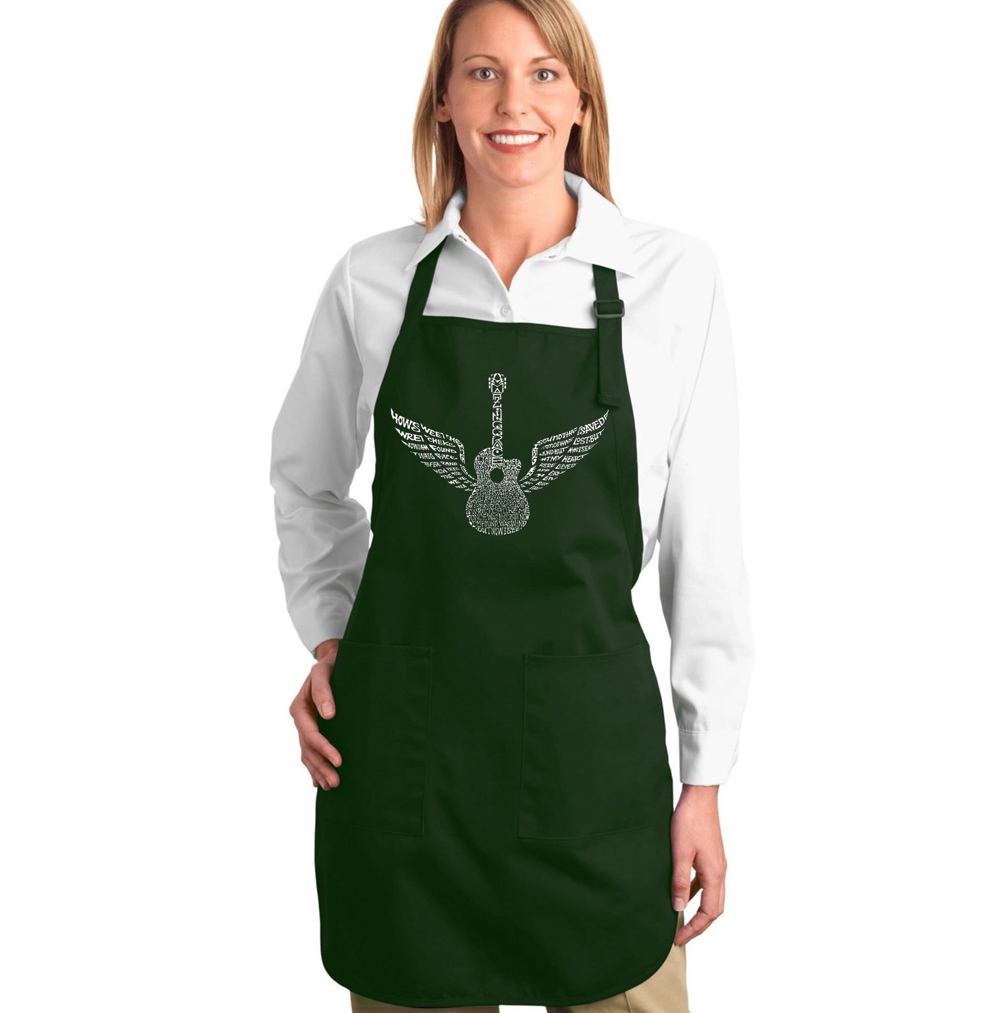 Amazing Grace - Full Length Word Art Apron sold by LA Pop Art product image thumbnail 5