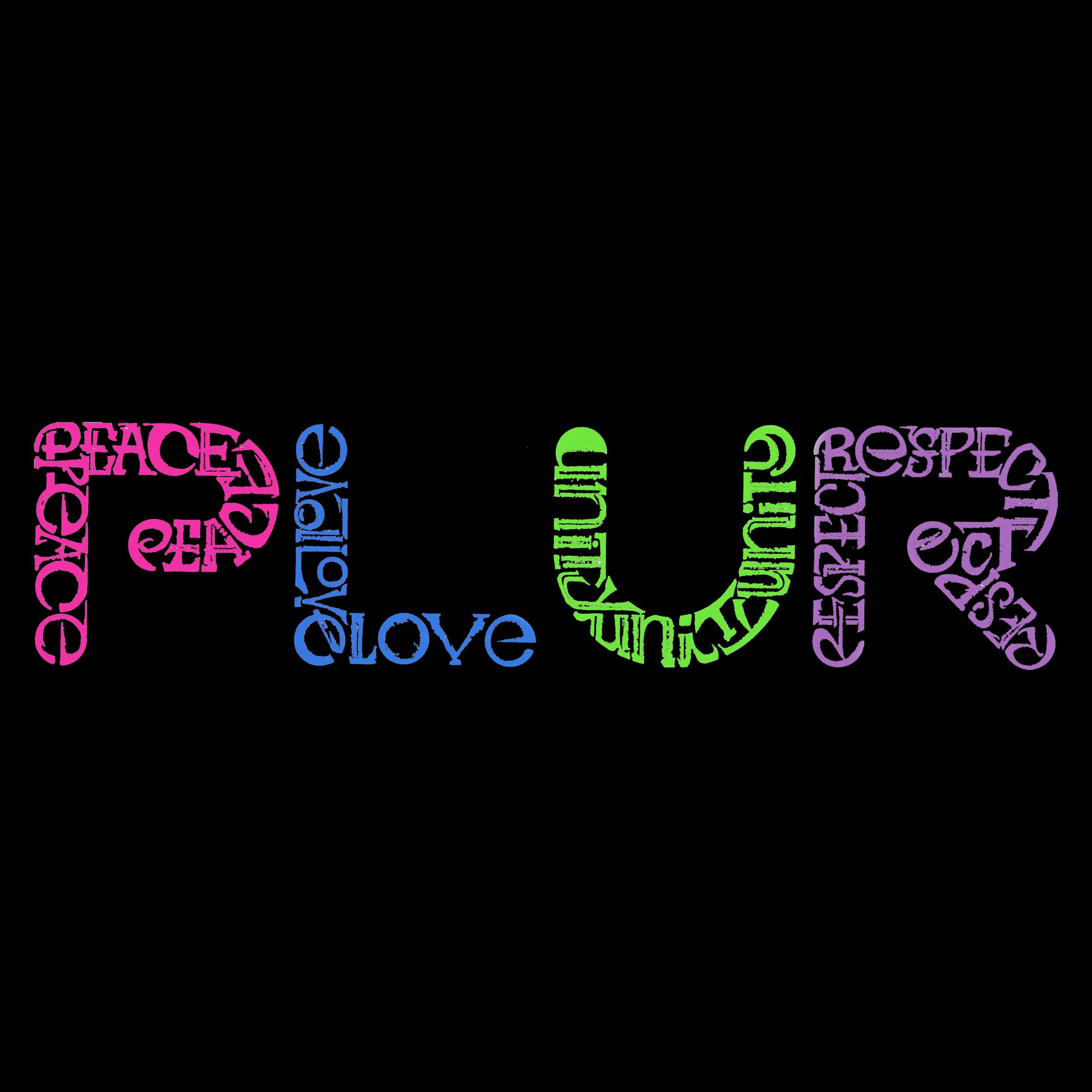 PLUR - Men's Word Art Tank Top sold by LA Pop Art product image thumbnail 2