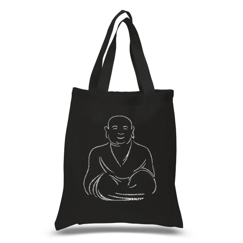 POSITIVE WISHES - Small Word Art Tote Bag sold by LA Pop Art