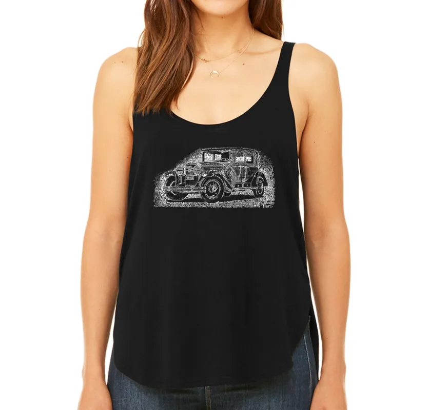 Legendary Mobsters - Women's Word Art Flowy Tank sold by LA Pop Art
