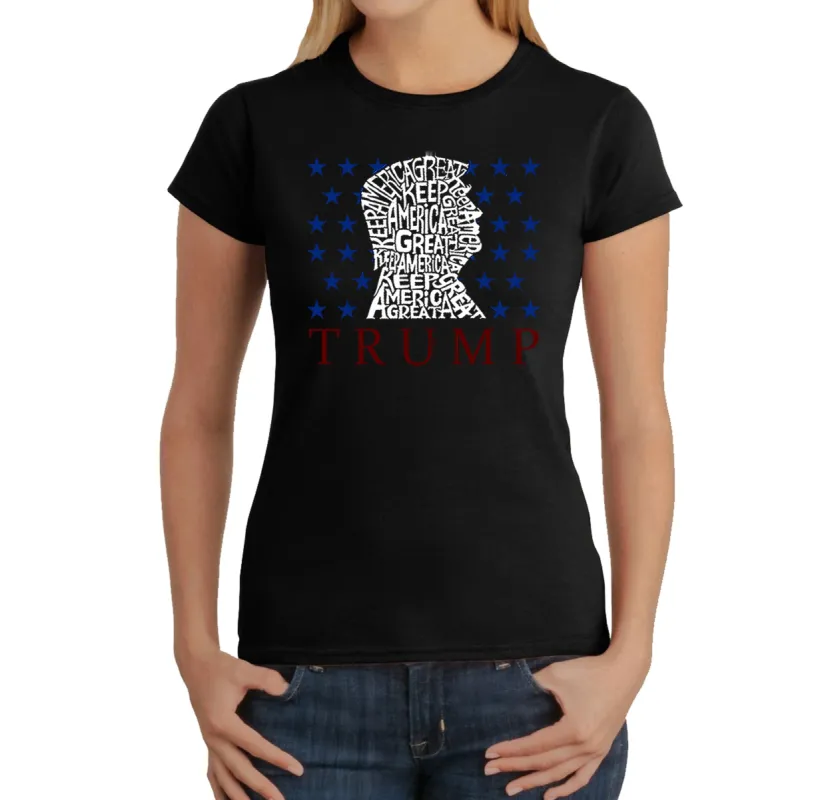 Keep America Great - Women's Word Art T-Shirt sold by LA Pop Art