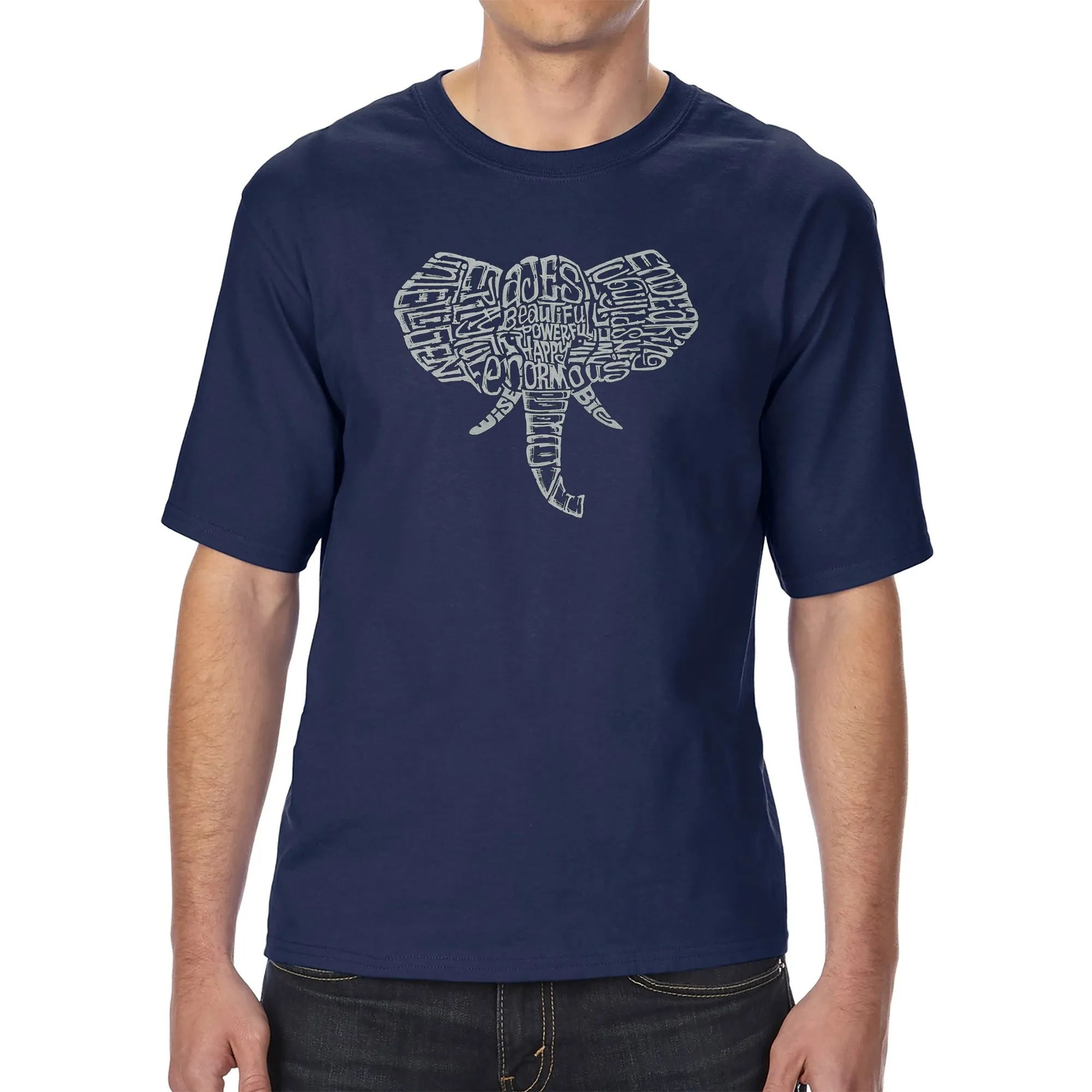 Tusks - Men's Tall Word Art T-Shirt sold by LA Pop Art product image thumbnail 3