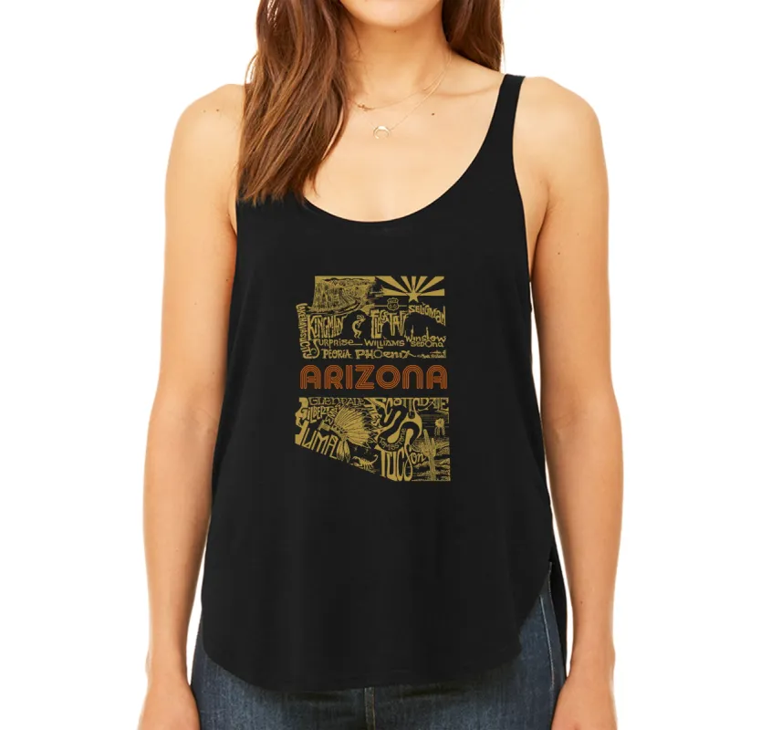 Az Pics - Women's Word Art Flowy Tank sold by LA Pop Art