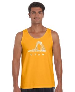 Utah - Men's Word Art Tank Top sold by LA Pop Art