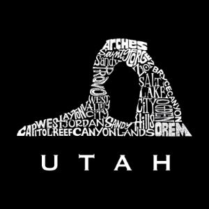 Utah - Men's Word Art Tank Top sold by LA Pop Art