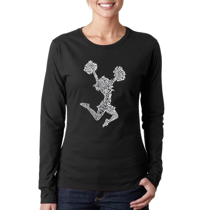 Cheer - Women's Word Art Long Sleeve T-Shirt sold by LA Pop Art