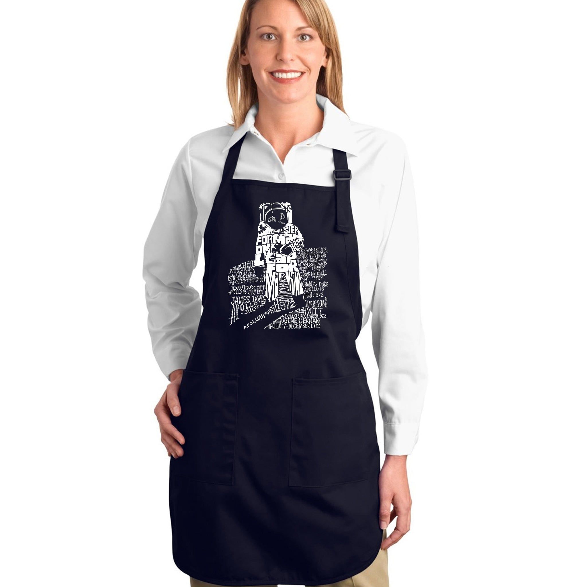 ASTRONAUT - Full Length Word Art Apron sold by LA Pop Art product image thumbnail 4