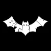 BAT BITE ME - Small Word Art Tote Bag sold by LA Pop Art