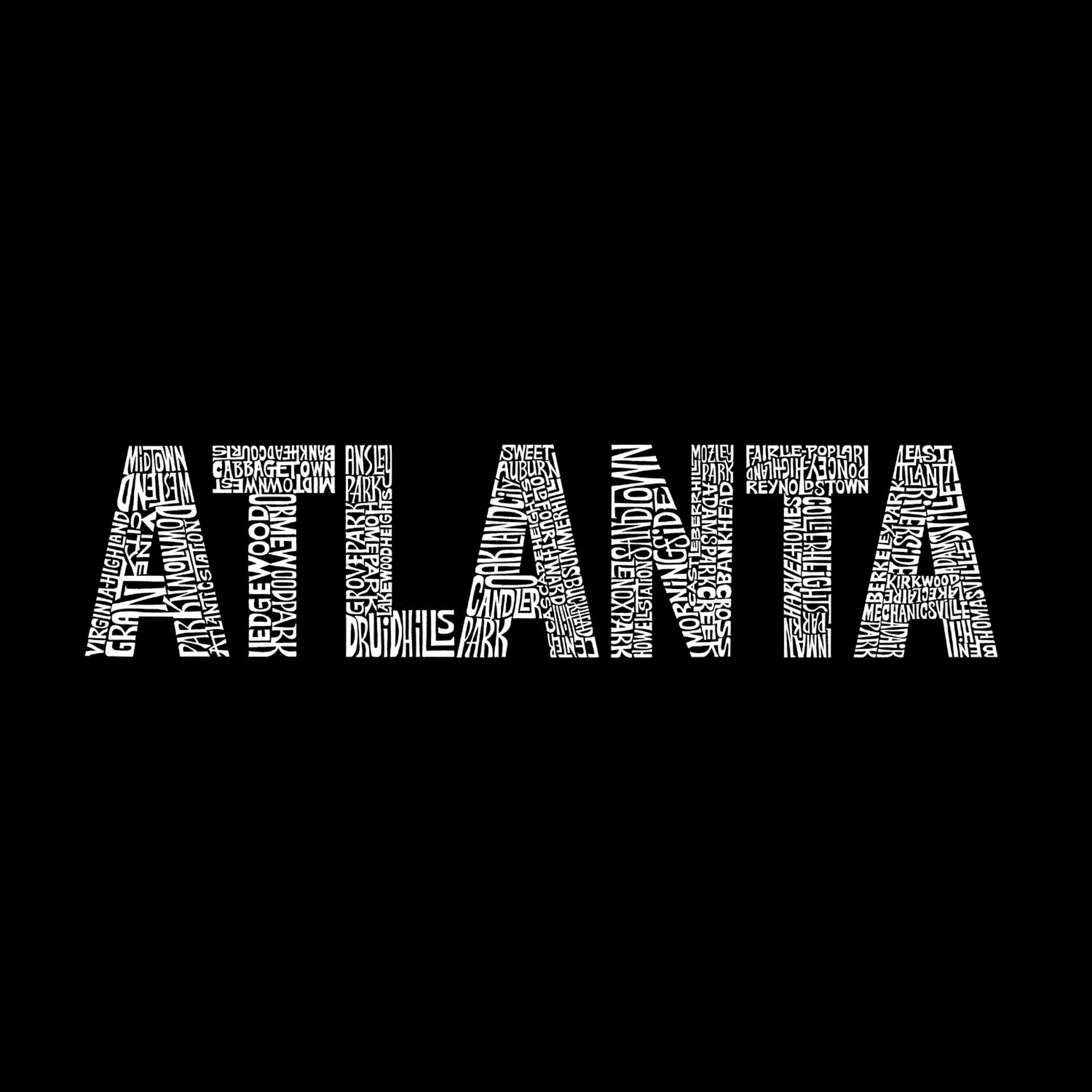 ATLANTA NEIGHBORHOODS - Women's Word Art Tank Top sold by LA Pop Art product image thumbnail 2