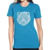 Bear Face  - Women's Premium Blend Word Art T-Shirt sold by LA Pop Art