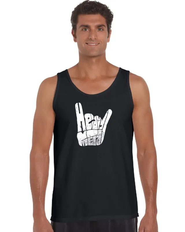 Heavy Metal - Men's Word Art Tank Top sold by LA Pop Art