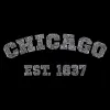 Chicago 1837 - Large Word Art Tote Bag sold by LA Pop Art