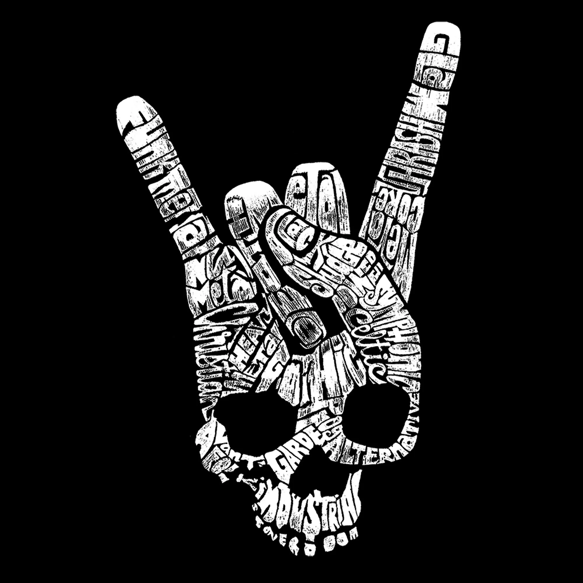 Heavy Metal Genres - Women's Premium Blend Word Art T-Shirt sold by LA Pop Art product image thumbnail 2