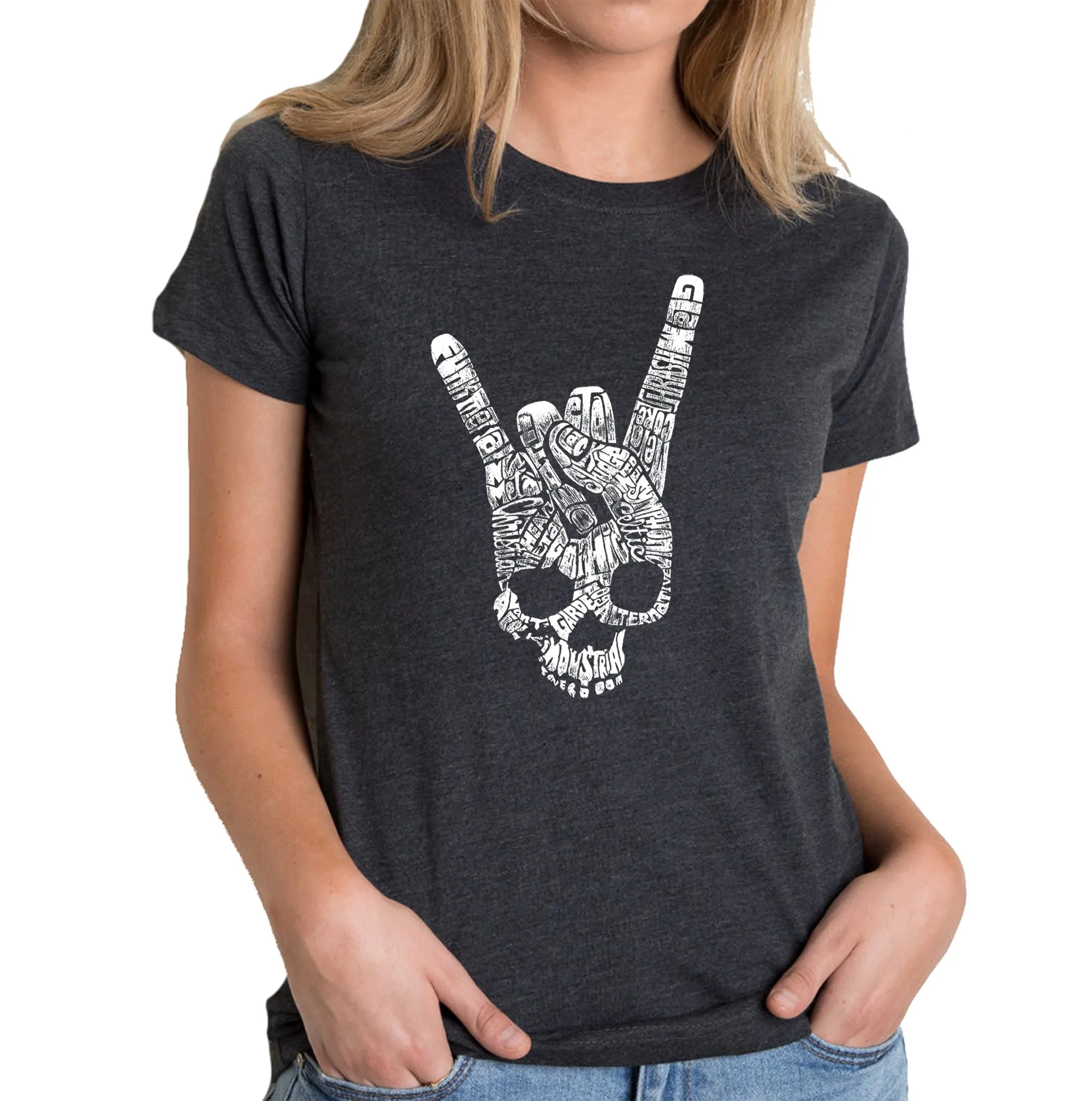 Heavy Metal Genres - Women's Premium Blend Word Art T-Shirt sold by LA Pop Art