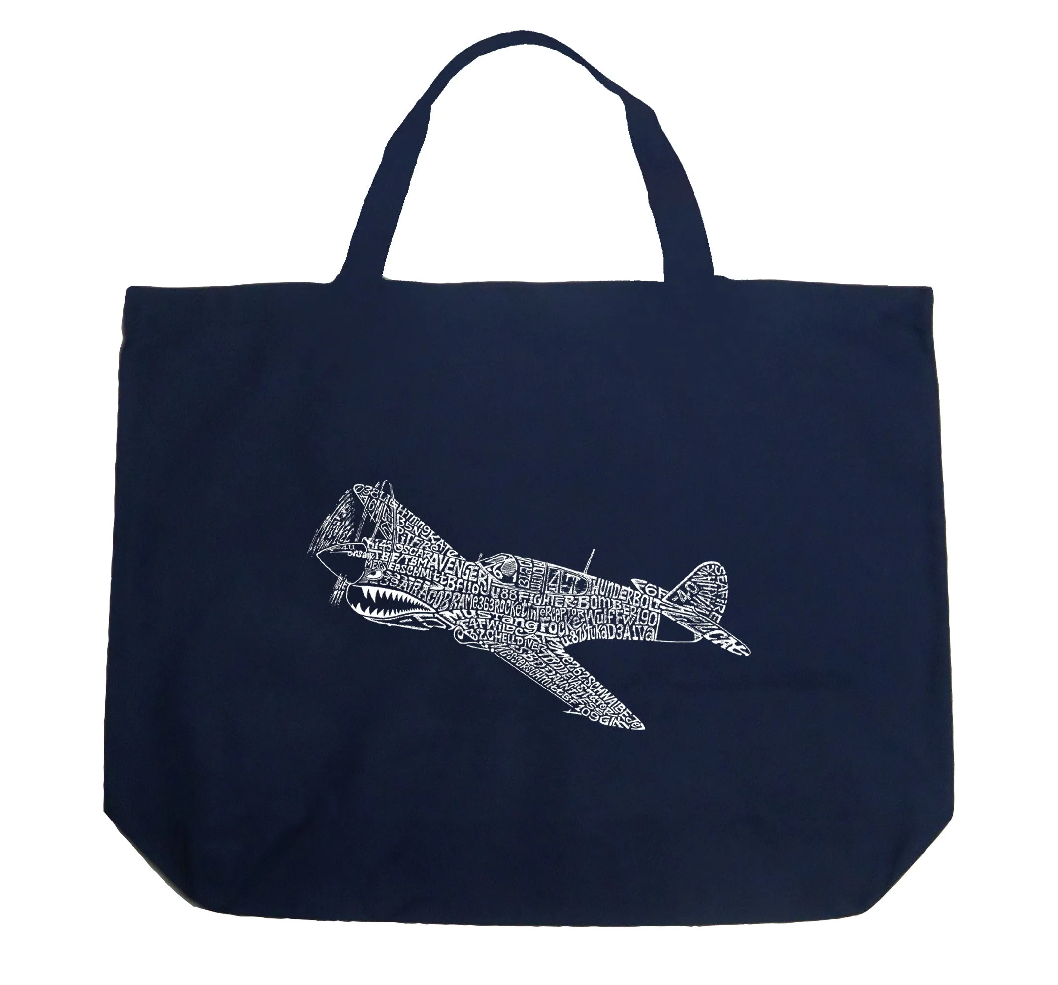 P40 - Large Word Art Tote Bag sold by LA Pop Art product image thumbnail 3