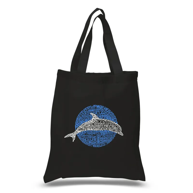 Species of Dolphin - Small Word Art Tote Bag sold by LA Pop Art
