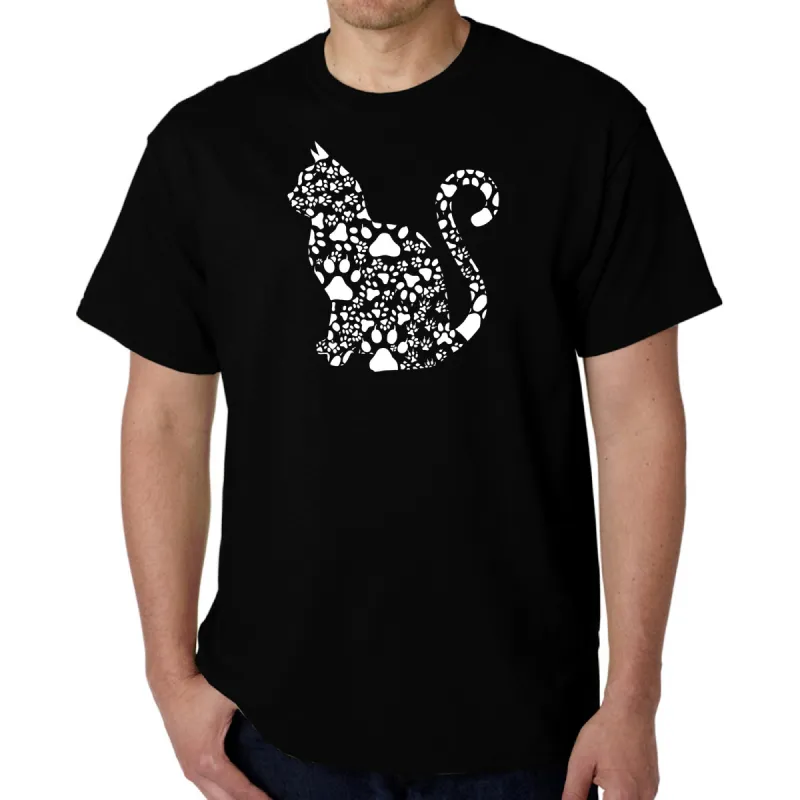 Cat Claws - Men's Word Art T-Shirt sold by LA Pop Art