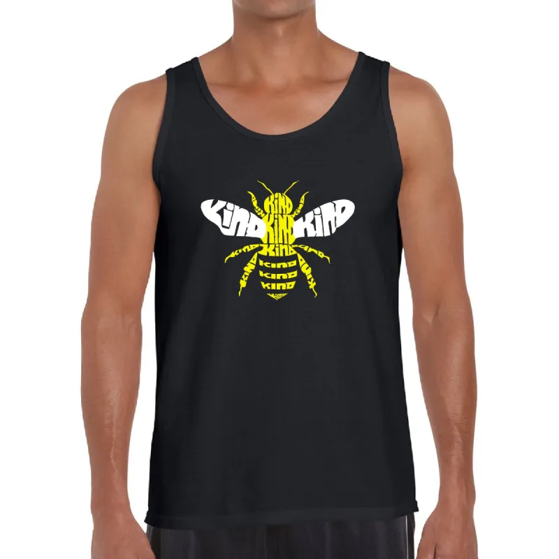 Bee Kind  - Men's Word Art Tank Top sold by LA Pop Art